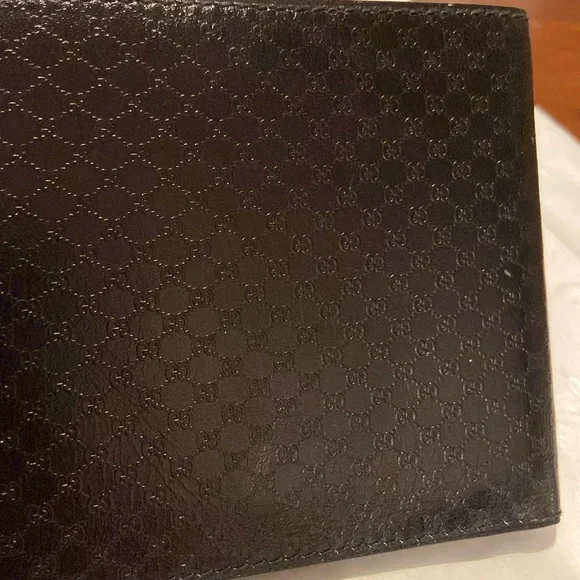 Vintage Gucci Bi-Fold Wallet Micro GG Pattern